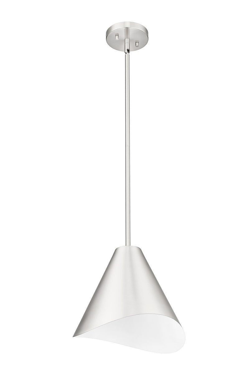 Z-Lite 1952P12-BN One Light Pendant, Brushed Nickel
