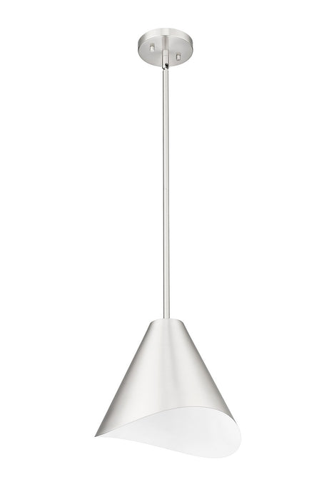 Z-Lite 1952P12-BN One Light Pendant, Brushed Nickel