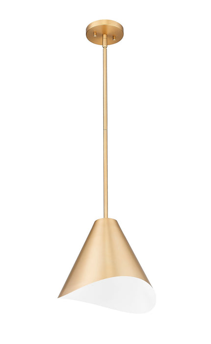 Z-Lite 1952P12-MGLD One Light Pendant, Modern Gold