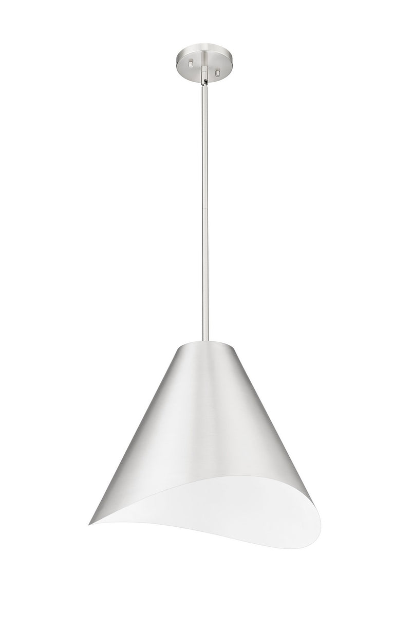 Z-Lite 1952P18-BN One Light Pendant, Brushed Nickel