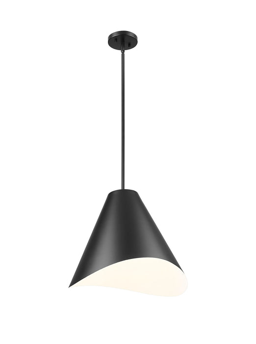 Z-Lite 1952P18-MB One Light Pendant, Matte Black