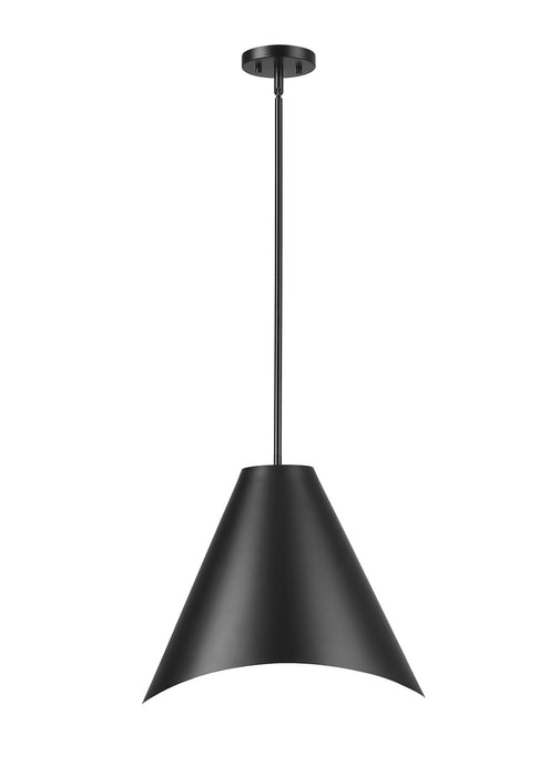 Z-Lite 1952P18-MB One Light Pendant, Matte Black
