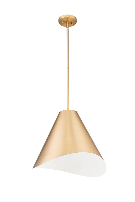Z-Lite 1952P18-MGLD One Light Pendant, Modern Gold