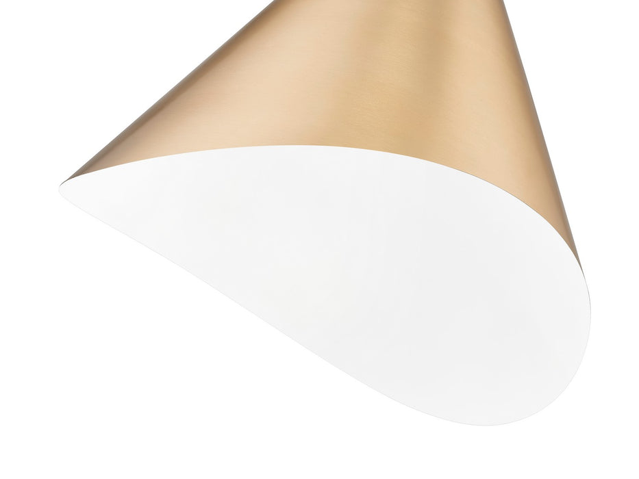 Z-Lite 1952P18-MGLD One Light Pendant, Modern Gold