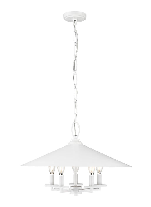 Z-Lite 1953-22MW Five Light Pendant, Matte White