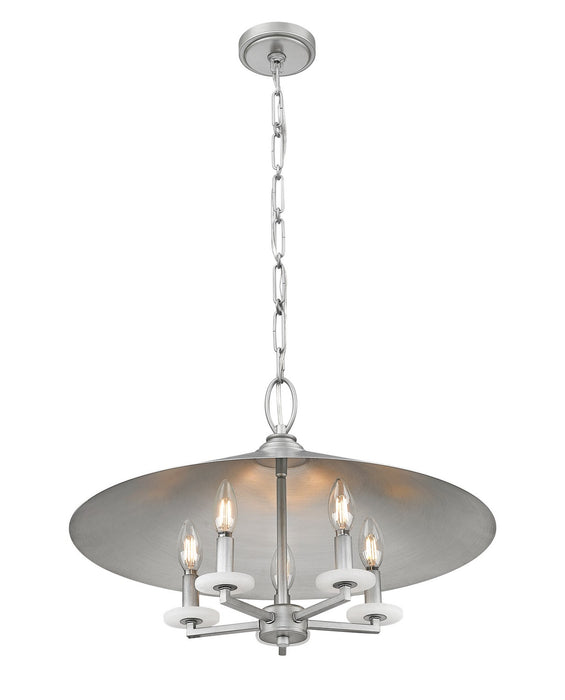Z-Lite 1953-22SPT Five Light Pendant, Signature Pewter