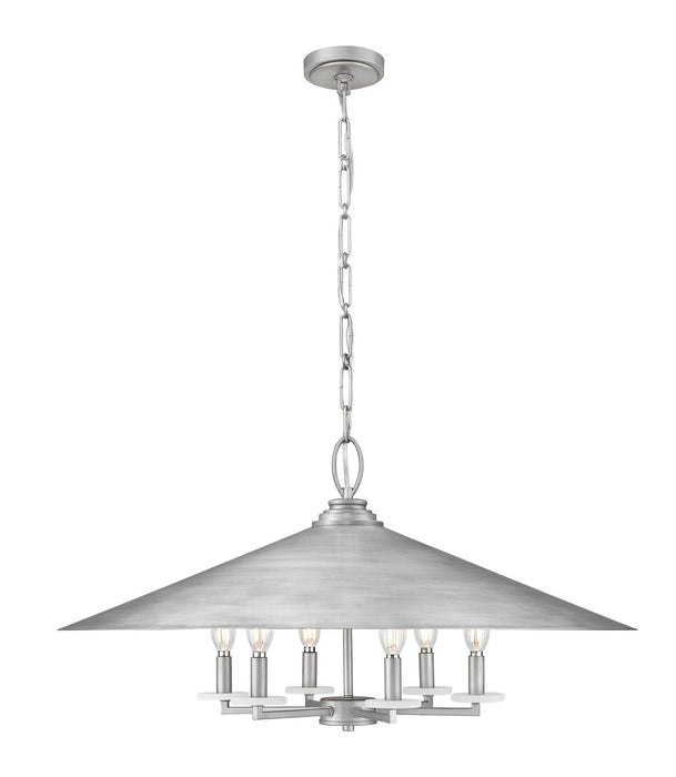 Z-Lite 1953-32SPT Six Light Pendant, Signature Pewter