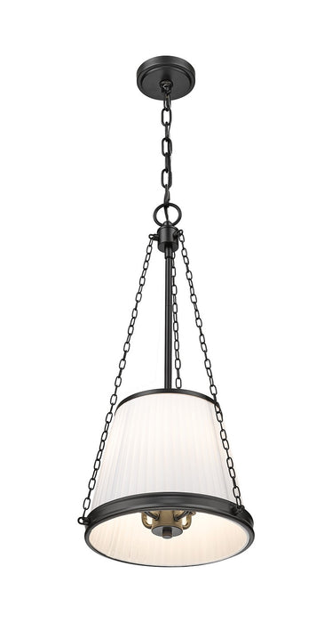 Z-Lite 1954P12-MB Four Light Pendant, Matte Black