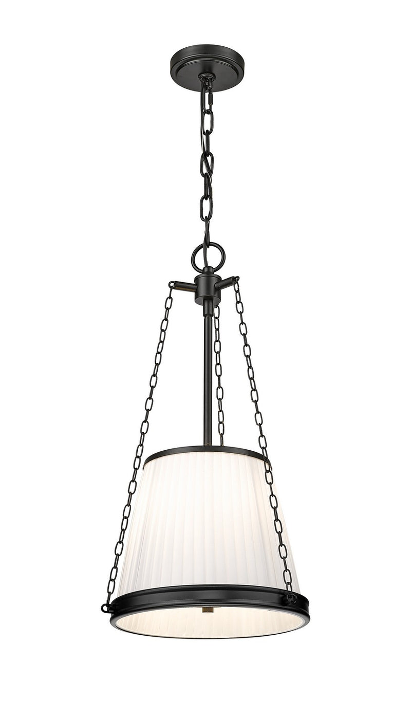Z-Lite 1954P12-MB Four Light Pendant, Matte Black