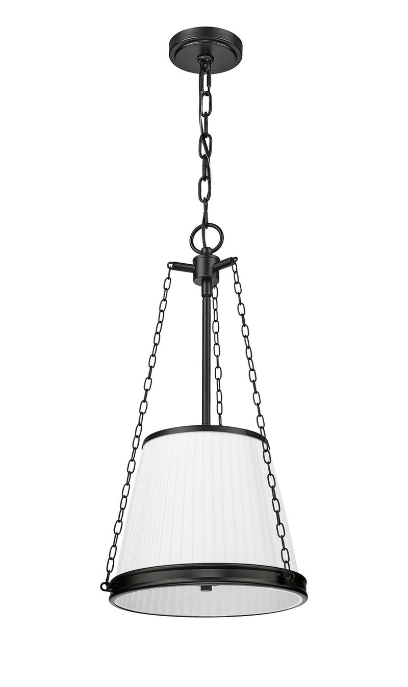 Z-Lite 1954P12-MB Four Light Pendant, Matte Black