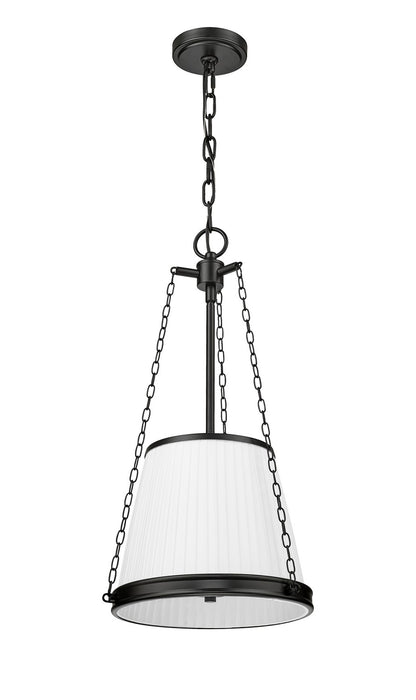 Z-Lite 1954P12-MB Four Light Pendant, Matte Black