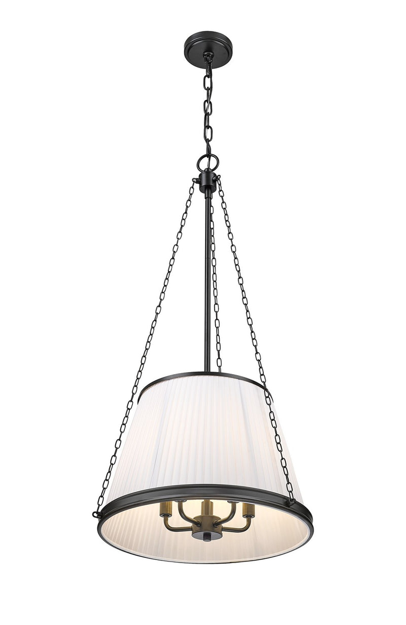 Z-Lite 1954P18-MB Five Light Pendant, Matte Black