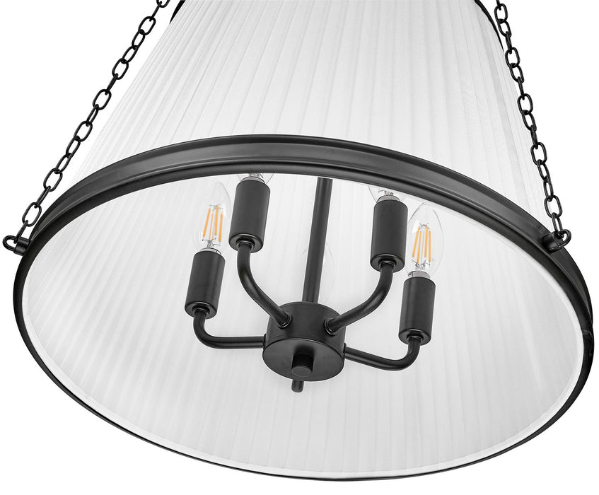 Z-Lite 1954P18-MB Five Light Pendant, Matte Black