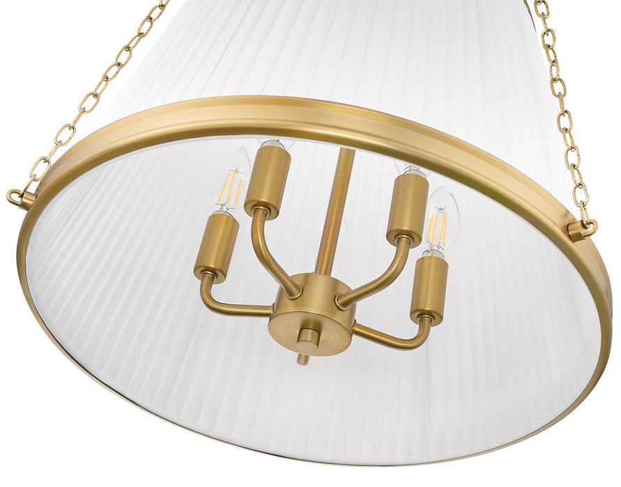 Z-Lite 1954P18-MGLD Five Light Pendant, Modern Gold