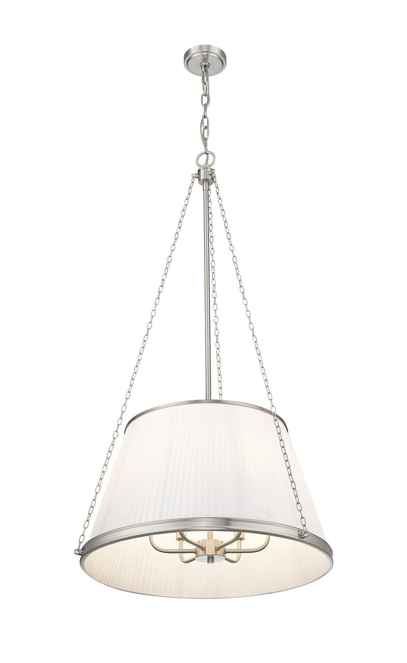 Z-Lite 1954P24-BN Six Light Pendant, Brushed Nickel