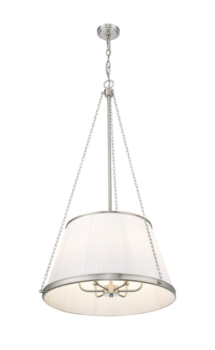 Z-Lite 1954P24-BN Six Light Pendant, Brushed Nickel