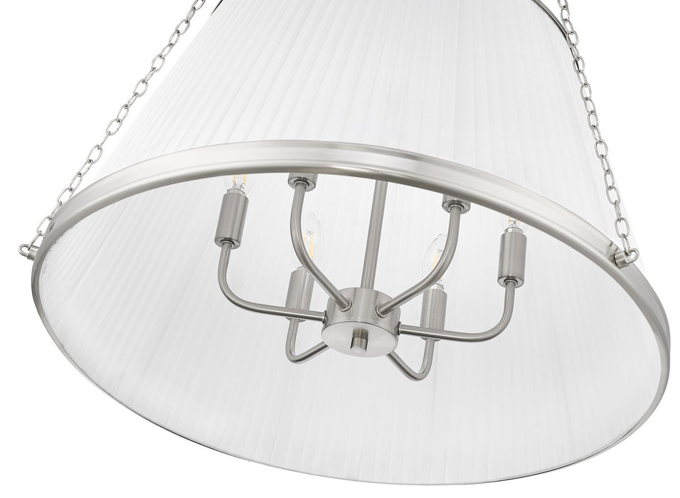 Z-Lite 1954P24-BN Six Light Pendant, Brushed Nickel