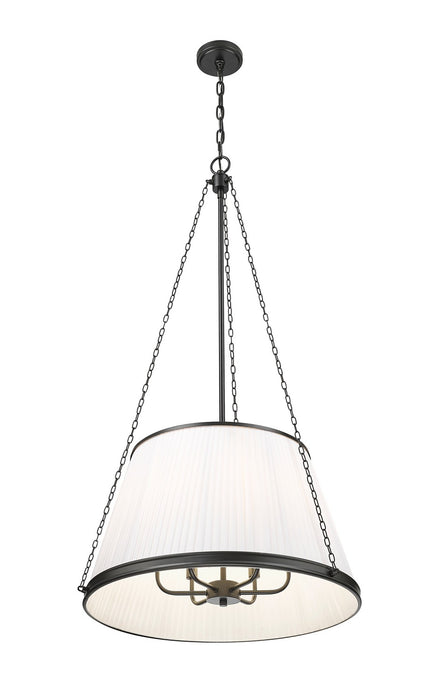 Z-Lite 1954P24-MB Six Light Pendant, Matte Black