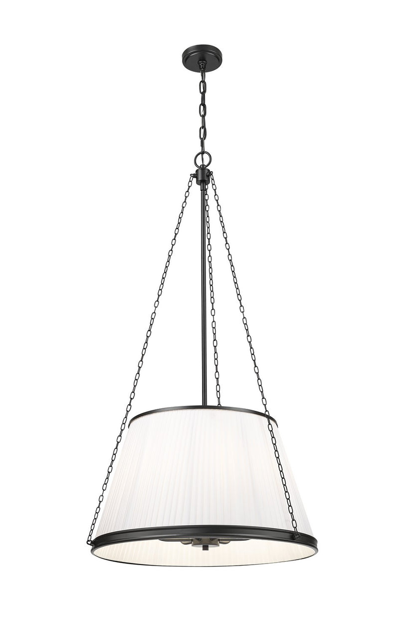 Z-Lite 1954P24-MB Six Light Pendant, Matte Black
