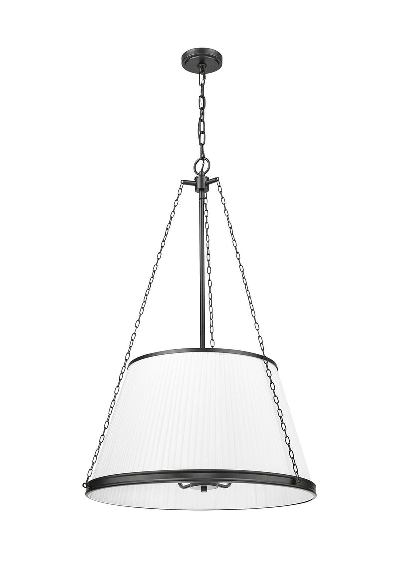 Z-Lite 1954P24-MB Six Light Pendant, Matte Black