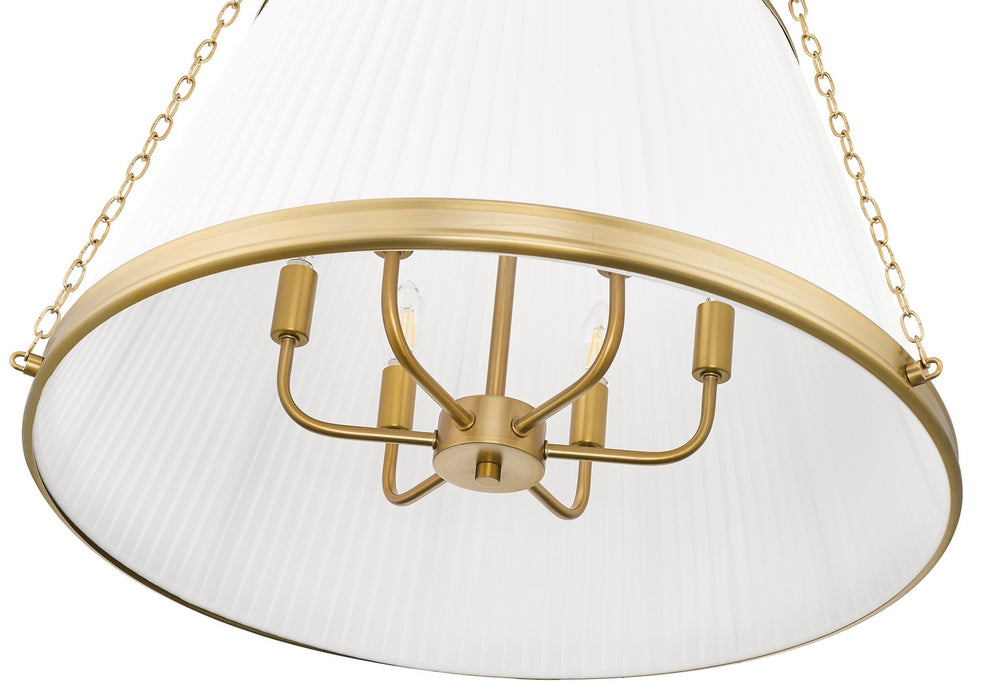 Z-Lite 1954P24-MGLD Six Light Pendant, Modern Gold
