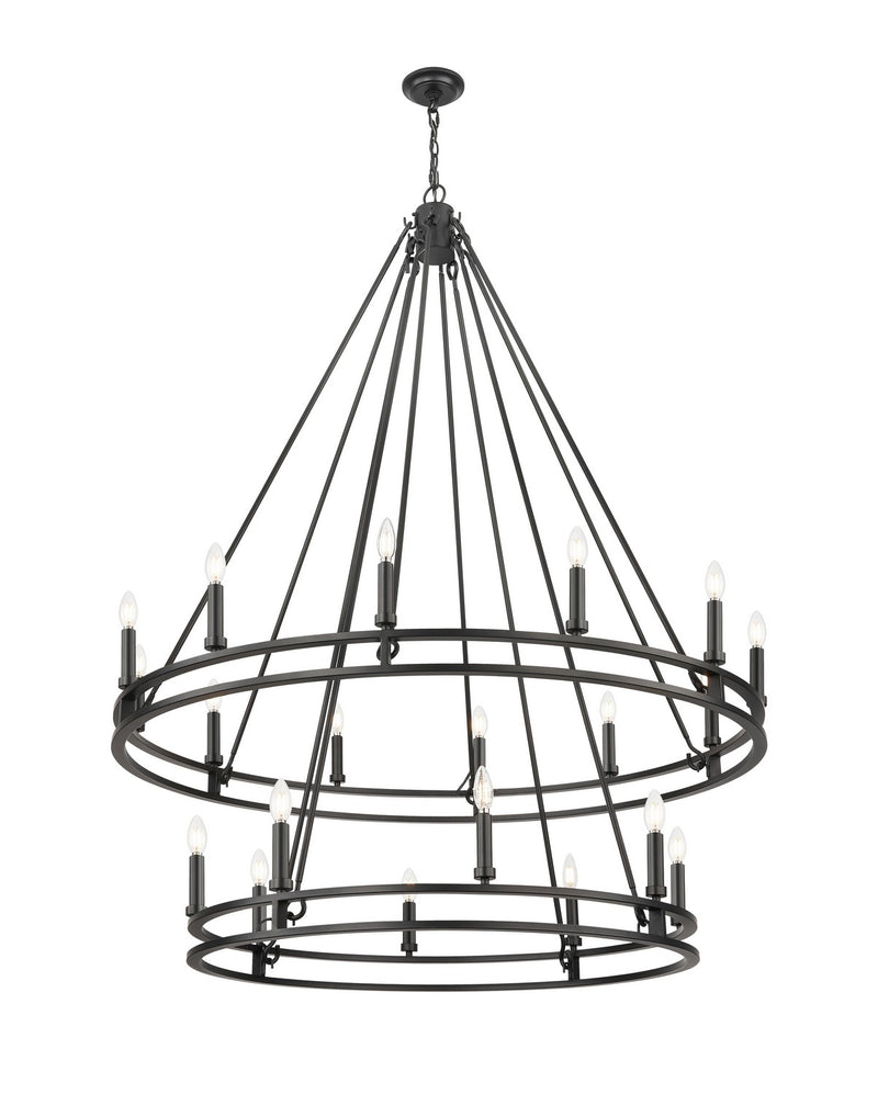 Z-Lite 4005-20MB 20 Light Chandelier, Matte Black
