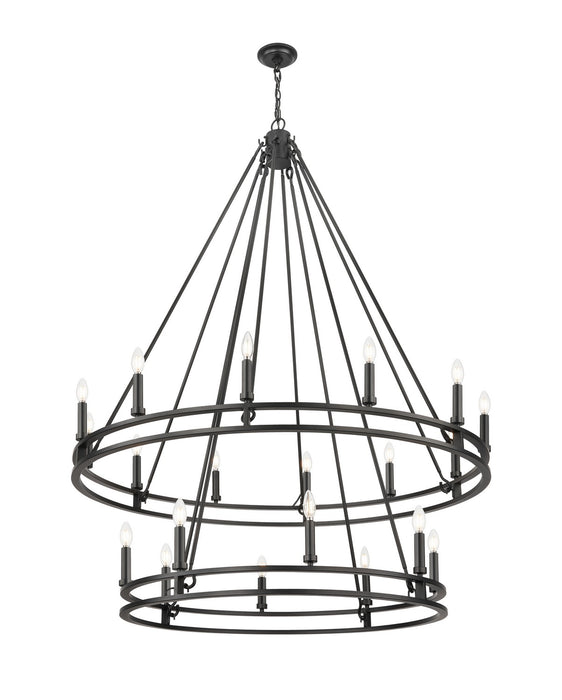 Z-Lite 4005-20MB 20 Light Chandelier, Matte Black
