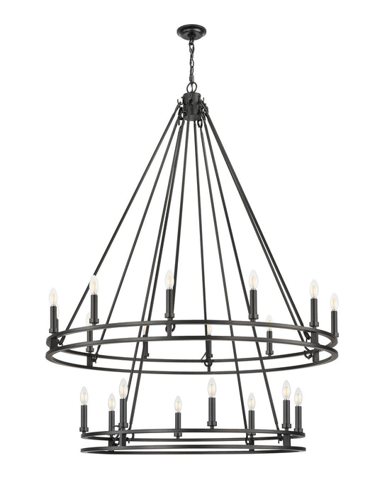 Z-Lite 4005-20MB 20 Light Chandelier, Matte Black