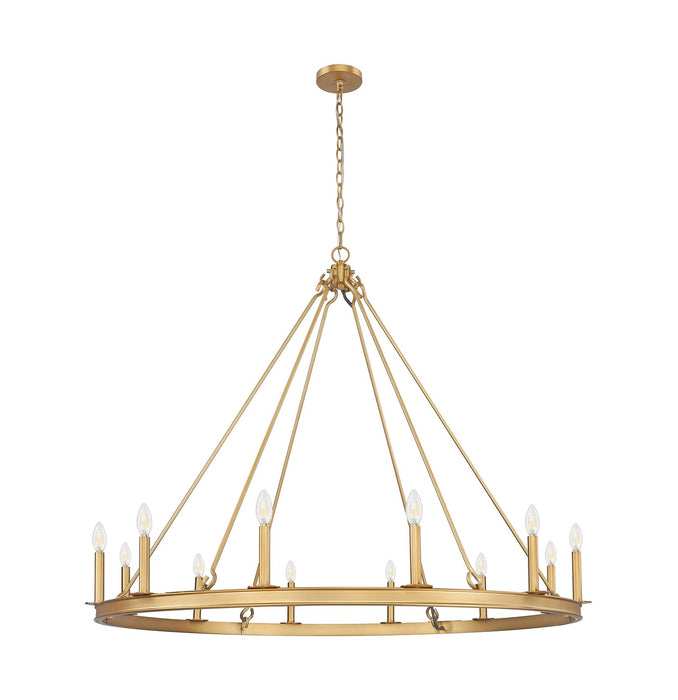 Z-Lite 482R-12RB 12 Light Chandelier, Rubbed Brass