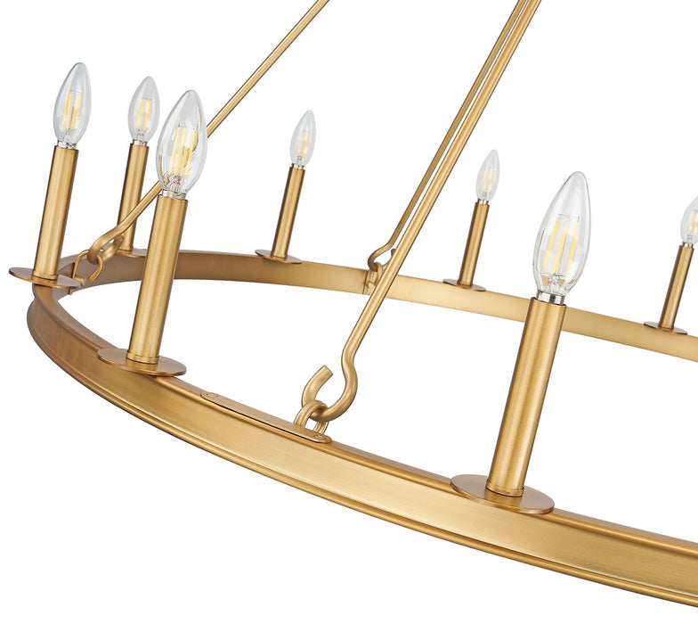 Z-Lite 482R-12RB 12 Light Chandelier, Rubbed Brass
