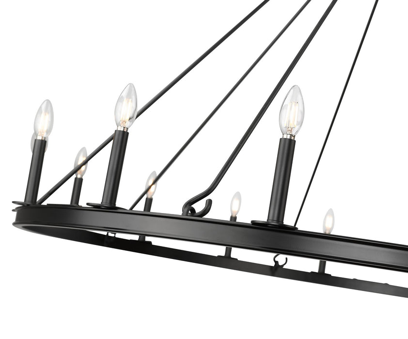 Z-Lite 482R-16MB 16 Light Chandelier, Matte Black