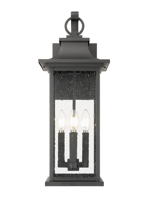 Z-Lite 5017B-BK Four Light Outdoor Wall Light, Black