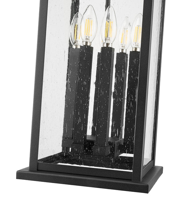 Z-Lite 5017CHXL-BK Six Light Outdoor Chain Mount Ceiling Fixture, Black