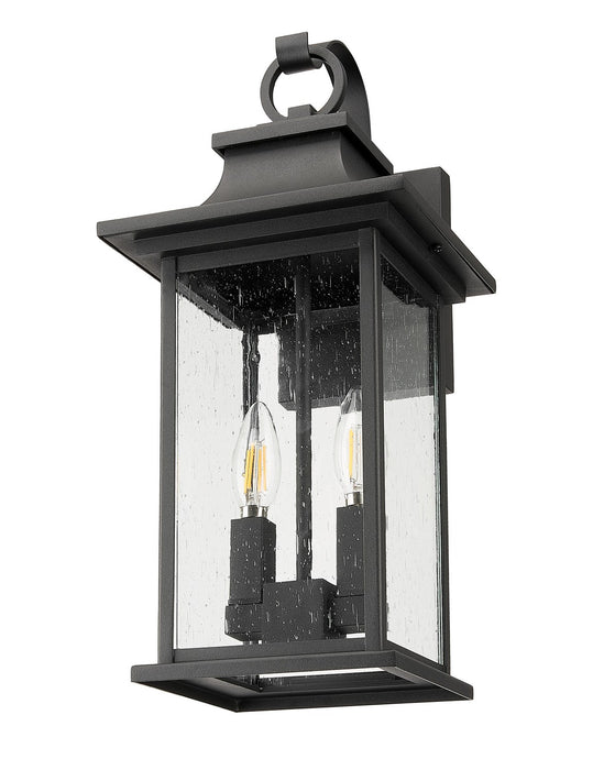Z-Lite 5017M-BK Two Light Outdoor Wall Sconce, Black