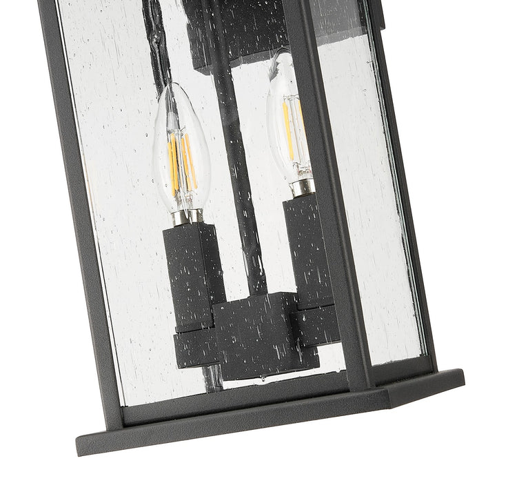 Z-Lite 5017M-BK Two Light Outdoor Wall Sconce, Black
