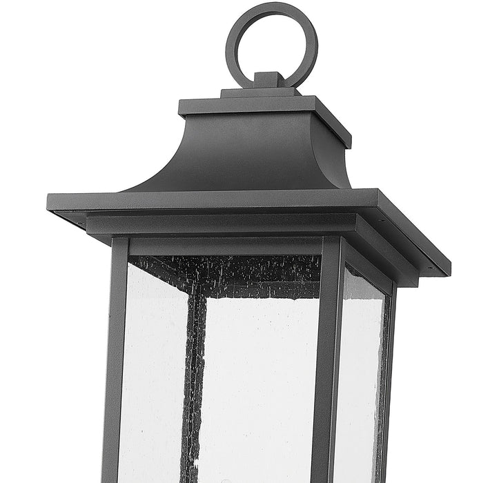 Z-Lite 5017PHXLR-BK Six Light Outdoor Post Mount Fixture, Black