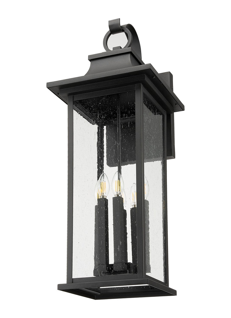 Z-Lite 5017XL-BK Six Light Outdoor Wall Light, Black