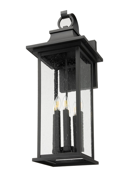 Z-Lite 5017XL-BK Six Light Outdoor Wall Light, Black