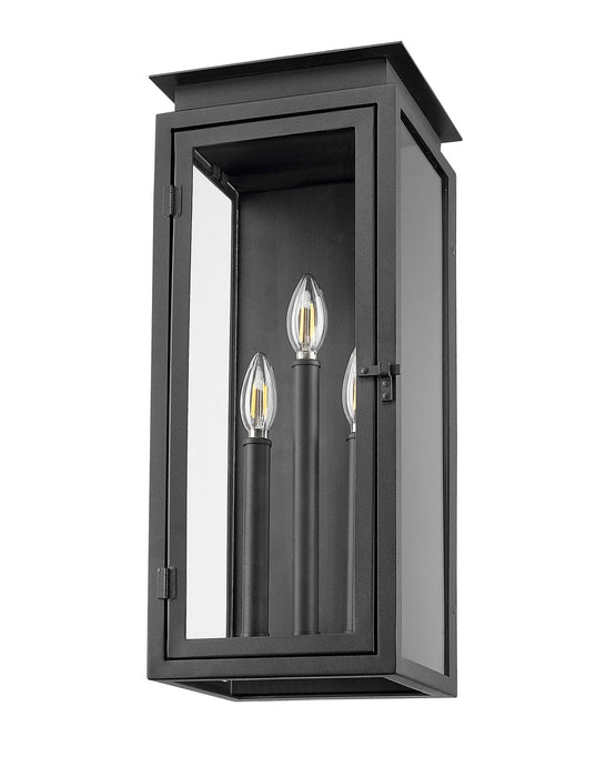 Z-Lite 5018M-BK Three Light Outdoor Wall Light, Black