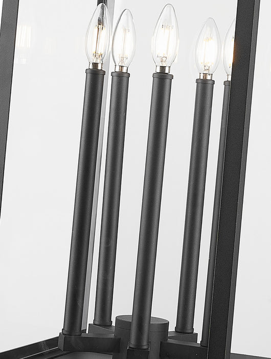 Z-Lite 5018PHXLR-BK Five Light Outdoor Post Mount Fixture, Black