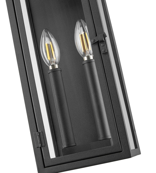 Z-Lite 5018S-BK Two Light Outdoor Wall Sconce, Black