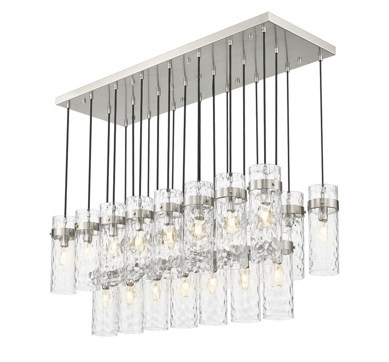 Z-Lite 7002P5-23L-BN 23 Light Linear Chandelier, Brushed Nickel