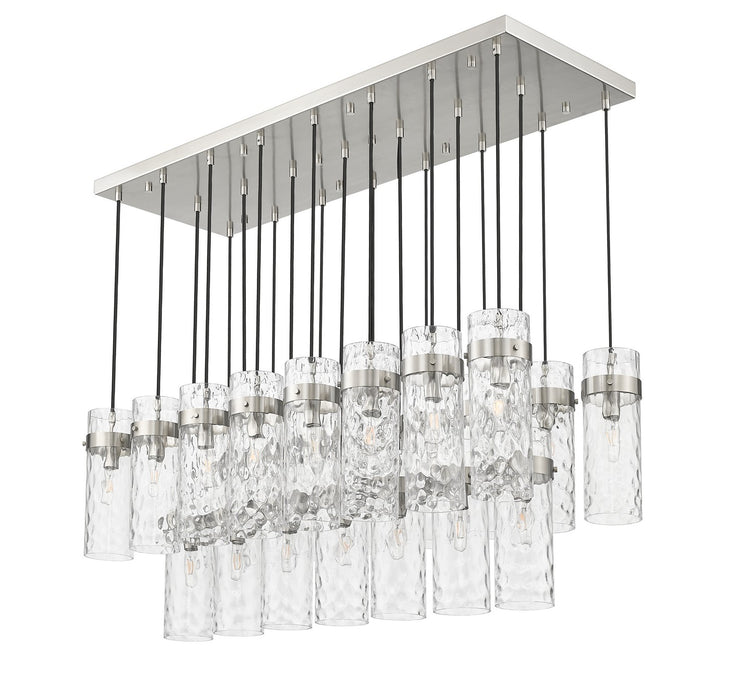 Z-Lite 7002P5-23L-BN 23 Light Linear Chandelier, Brushed Nickel