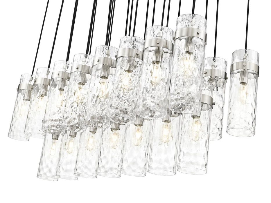 Z-Lite 7002P5-23L-BN 23 Light Linear Chandelier, Brushed Nickel