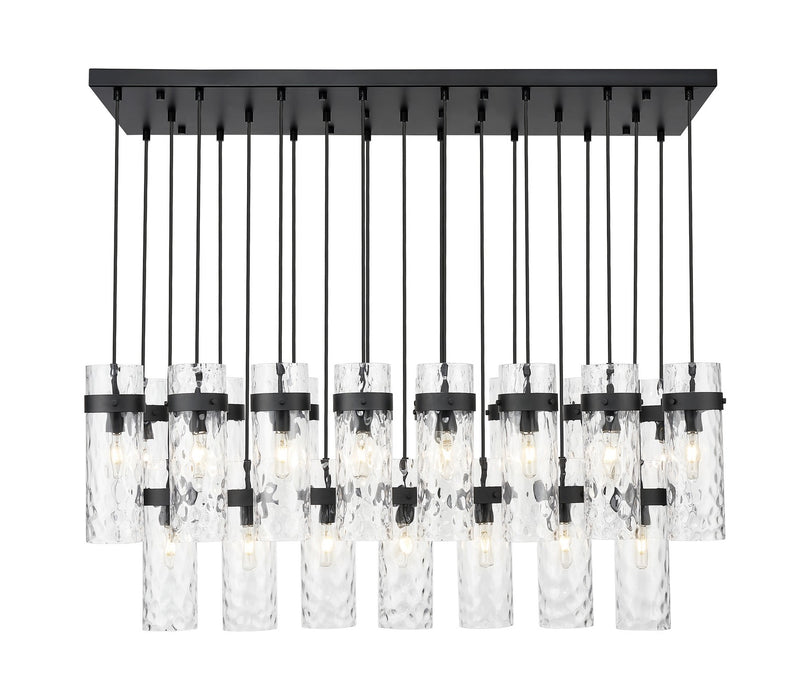 Z-Lite 7002P5-23L-MB 23 Light Linear Chandelier, Matte Black