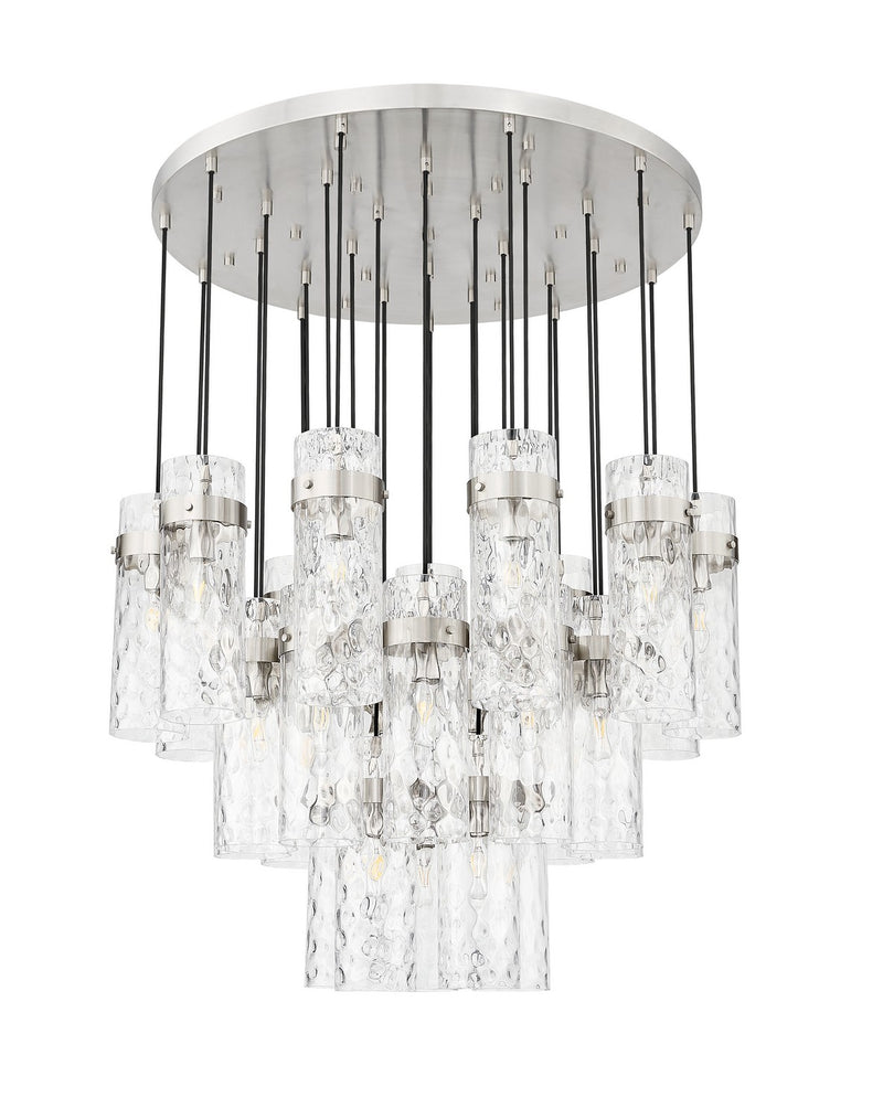 Z-Lite 7002P5-27R-BN 27 Light Chandelier, Brushed Nickel