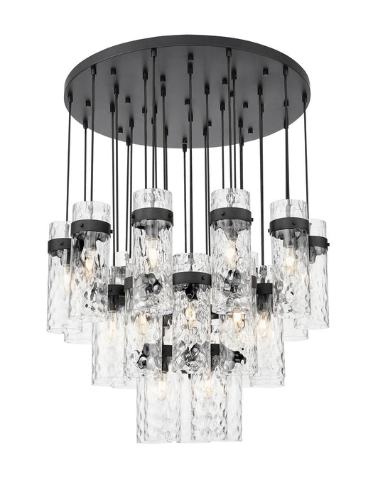 Z-Lite 7002P5-27R-MB 27 Light Chandelier, Matte Black