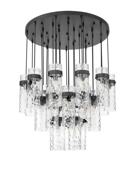 Z-Lite 7002P5-27R-MB 27 Light Chandelier, Matte Black