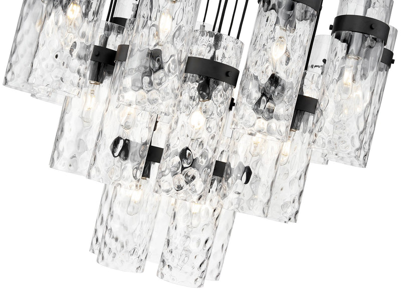 Z-Lite 7002P5-27R-MB 27 Light Chandelier, Matte Black