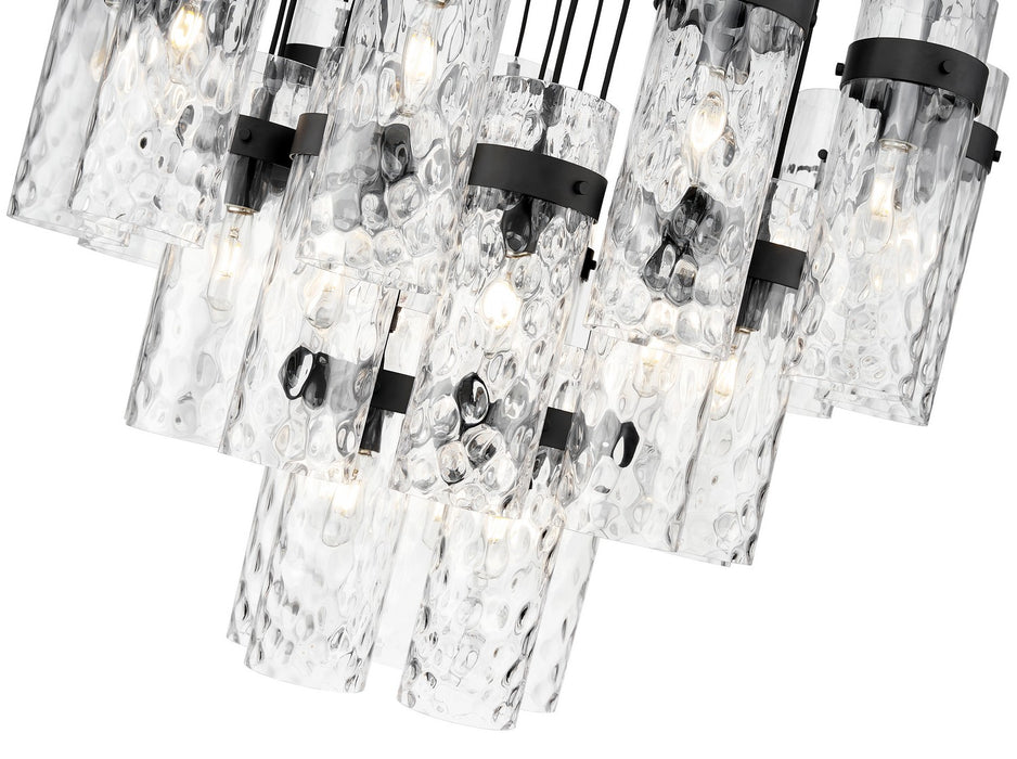 Z-Lite 7002P5-27R-MB 27 Light Chandelier, Matte Black